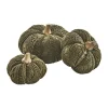 Sale Kobolo Dekokürbis Kürbis aus Textil Set aus 3 Größen Dunkelgrün