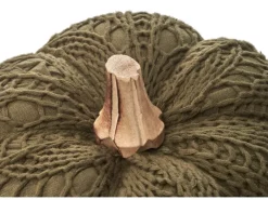 Sale Kobolo Dekokürbis Kürbis aus Textil Set aus 3 Größen Dunkelgrün