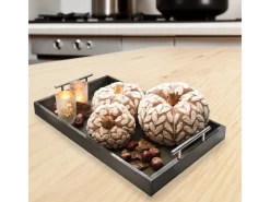 Kobolo Dekokürbis Kürbis aus Textil Set aus 3 Größen Beige