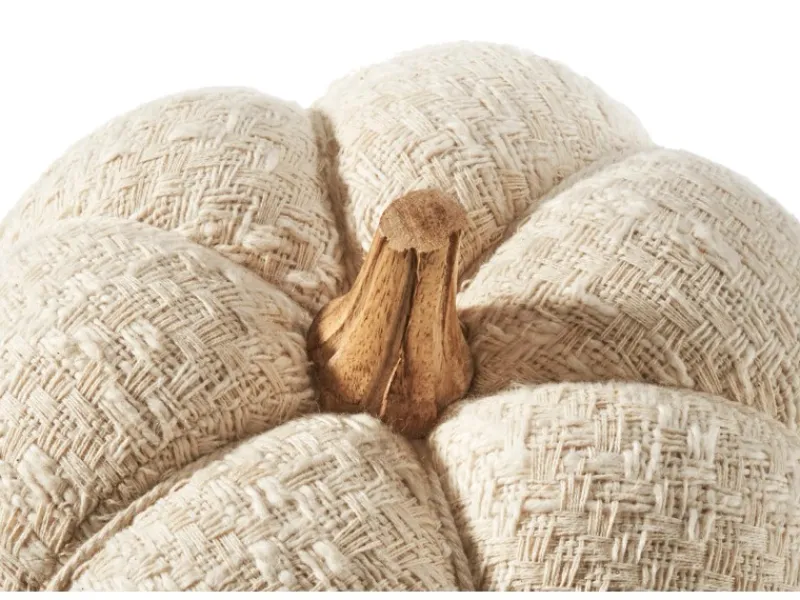 Online Kobolo Dekokürbis Kürbis aus Textil Set aus 3 Größen Weiß