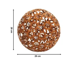 New Kobolo Gartenkugel Dekokugel KULA Rostoptik Durchmesser 28 cm