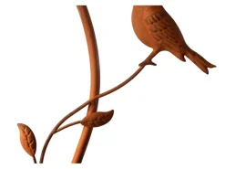 Kobolo Gartenstecker RUSTY BIRDS in Rostoptik mit Niederschlagsmesser