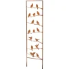 Kobolo Gartenstecker VÖGEL Rankhilfe Metall Naturrost 39x1x139 cm