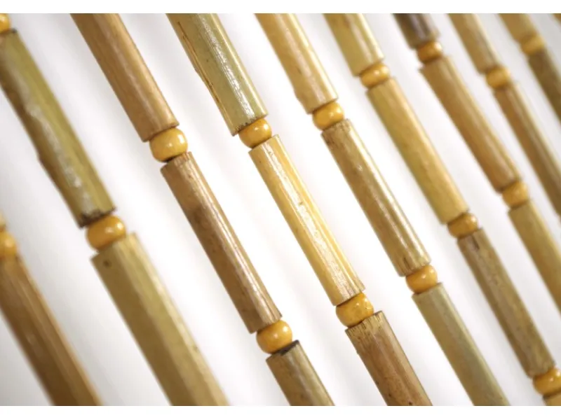 Kobolo Türvorhang Bambusvorhang Insektenschutz BAMBOO 31 Stränge 90x200 cm