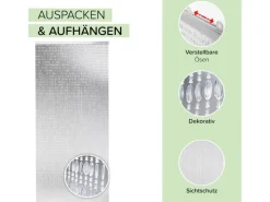 Kobolo Türvorhang DIAMONDS Kunststoff Klar 72 Stränge 90x200 cm