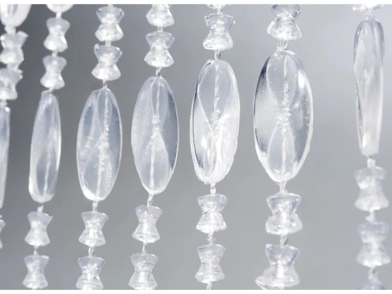 Kobolo Türvorhang DIAMONDS Kunststoff Klar 72 Stränge 90x200 cm