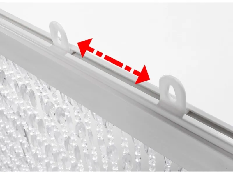 Kobolo Türvorhang DIAMONDS Kunststoff Klar 72 Stränge 90x200 cm