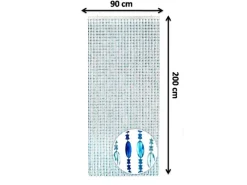 Kobolo Türvorhang OCEAN Kunststoff Blau 72 Stränge 90x200 cm