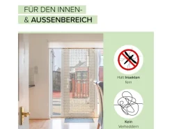 Online Kobolo Türvorhang Papiervorhang Vorhang CIRCLES 36 Stränge 90x200 cm