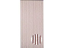 Kobolo Türvorhang Perlenvorhang CHOCO Holzperlen 50 Stränge 100x210cm
