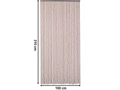 Kobolo Türvorhang Perlenvorhang CHOCO Holzperlen 50 Stränge 100x210cm