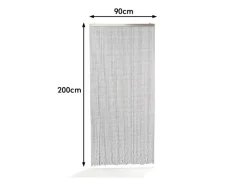 Kobolo Türvorhang Perlenvorhang Dekorationsvorhang NERO 72 Stränge 90x200cm