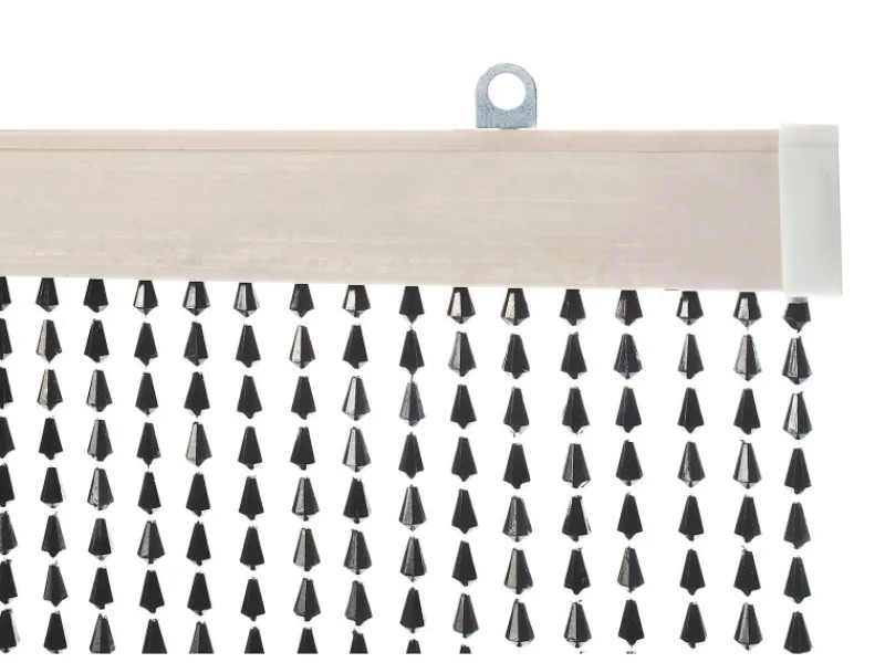 Kobolo Türvorhang Perlenvorhang Dekorationsvorhang NERO 72 Stränge 90x200cm