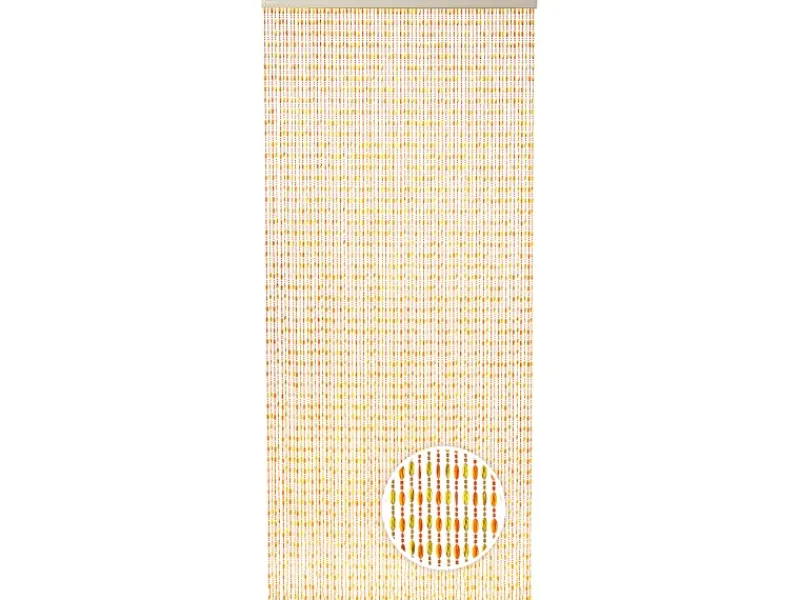 Kobolo Türvorhang Perlenvorhang Dekovorhang ORANGE 72 Stränge 90x200 cm