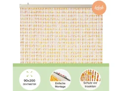 Kobolo Türvorhang Perlenvorhang Dekovorhang ORANGE 72 Stränge 90x200 cm