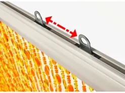 Kobolo Türvorhang Perlenvorhang Dekovorhang ORANGE 72 Stränge 90x200 cm