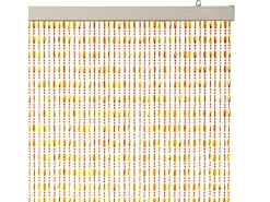 Kobolo Türvorhang Perlenvorhang Dekovorhang ORANGE 72 Stränge 90x200 cm