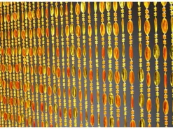 Kobolo Türvorhang Perlenvorhang Dekovorhang ORANGE 72 Stränge 90x200 cm