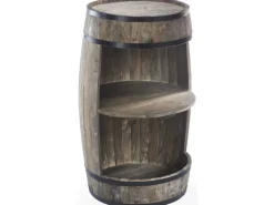 Kobolo Weinregal Bar Spirituosenschrank Anrichte Barregal FASS Braun 48x81 cm