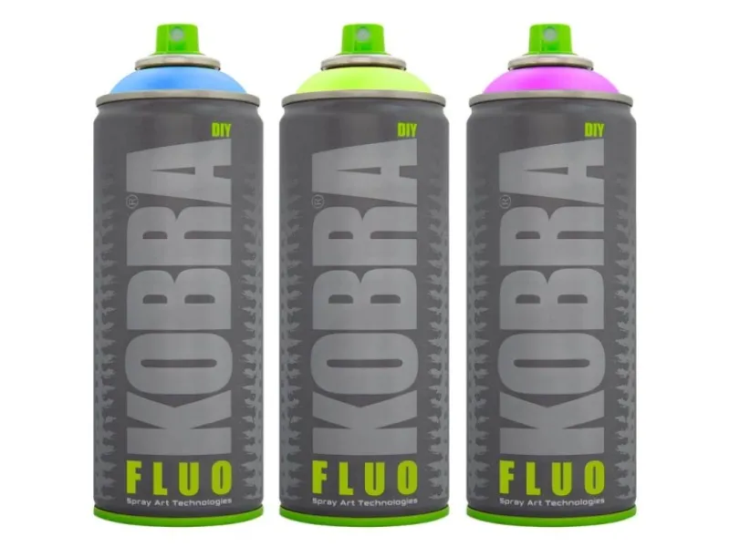 Discount Kobra DIY Fluo Buntlack Spray 400ml Flour Neon Matt Rot