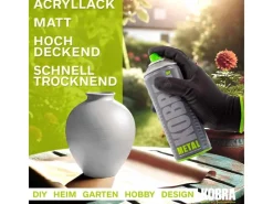 Outlet Kobra DIY Metallic Spray 400ml Silber Glänzend Silberfarben