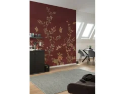 Hot Komar Fototapete Blumen Rot 250 x 250 cm 611192
