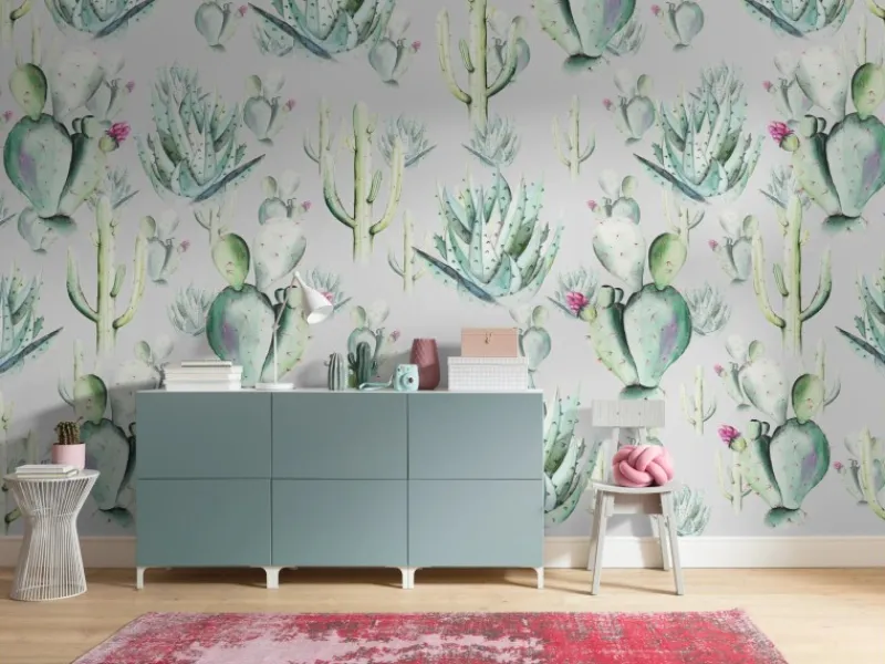 Clearance Komar Fototapete Vlies Cactus Grey 400 x 250 cm
