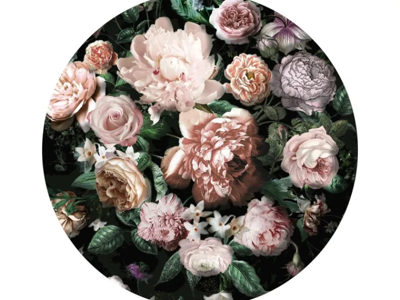 Komar Vlies Fototapete Flower Couture Selbstklebend Ø 125 cm