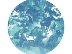 New Komar Vliesfototapete Dot Avengers Blue Power selbstklebend Ø 125 cm