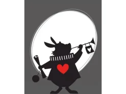 Komar Wandbild Alice Rabbit 30 x 40 cm