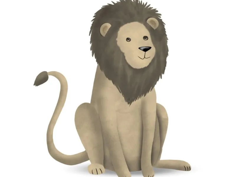 Komar Wandbild Cute Lion 40 x 50 cm