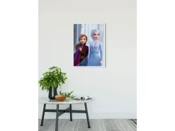 Komar Wandbild Frozen Sisters Wood 30 x 40 cm