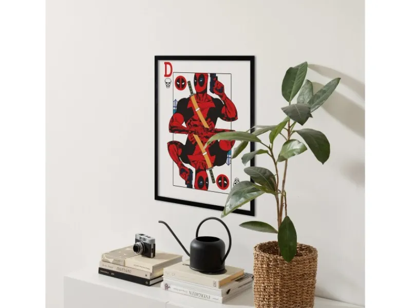 New Komar Wandbild Marvel Deadpool Jack of All Trades 30 cm x 40 cm Rot