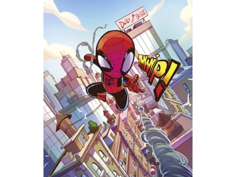 Komar Wandbild Marvel Spider-Man THWIP 40 cm x 50 cm Bunt