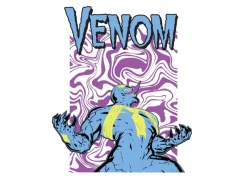 Komar Wandbild Marvel Venom Colourful Scream 30 cm x 40 cm Blau