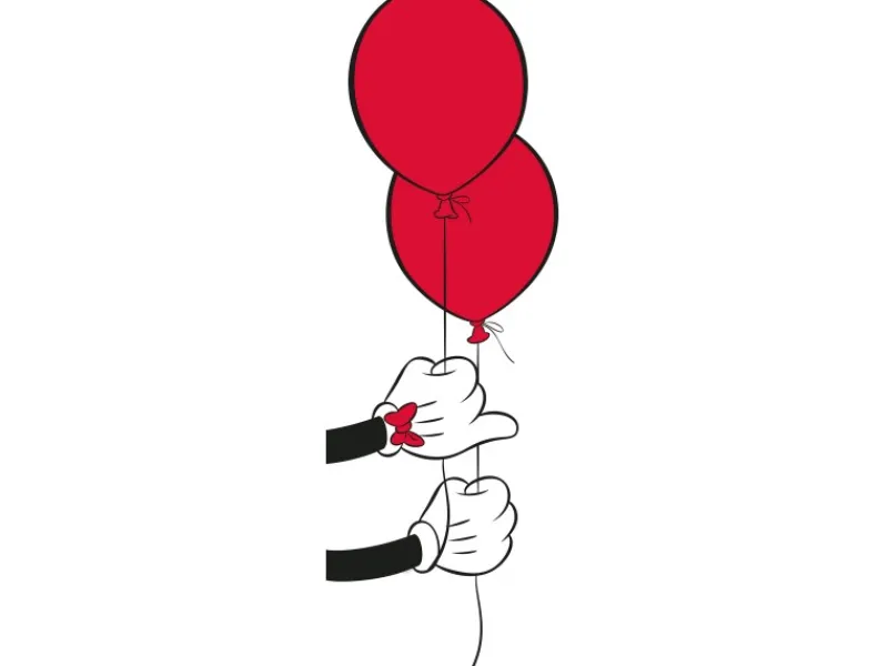 Best Komar Wandbild Mickey Mouse Balloon 50 x 70 cm