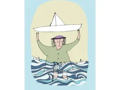 Komar Wandbild Paper Ship 40 x 50 cm