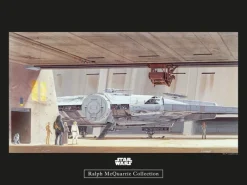 Hot Komar Wandbild Star Wars Hangar 40 x 30 cm