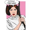 Hot Komar Wandbild Star Wars Leia 50 x 70 cm