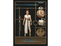 New Komar Wandbild Star Wars Toy Rey 50 x 70 cm