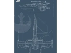 Komar Wandbild Star Wars X-Wing 30 x 40 cm
