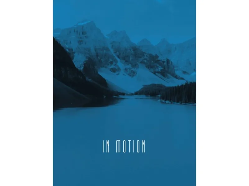 Komar Wandbild Word Lake Blue 30 x 40 cm