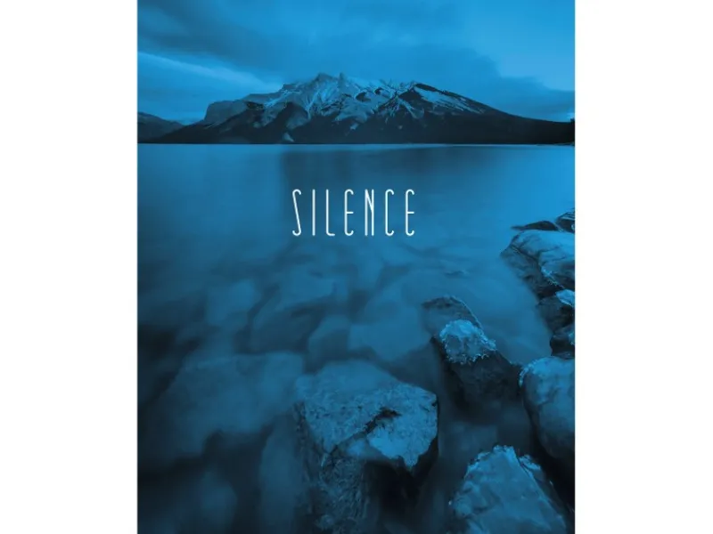 Komar Wandbild Word Lake Blue 40 x 50 cm