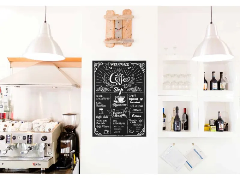 New Komar Wandsticker Coffeeshop 70 cm x 50 cm