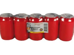 Clearance Bolsius Kompositions-Öllicht Nr. 3 Rot 5er-Pack