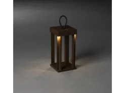 Discount Konstsmide LED-Laterne Cannes farben 42 cm x 15 cm x 15 cm Rost