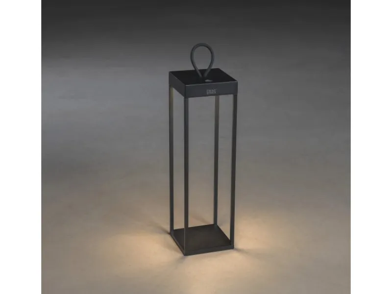 Konstsmide LED-Laterne Ravello Schwarz 50 cm x 15 cm x 15 cm