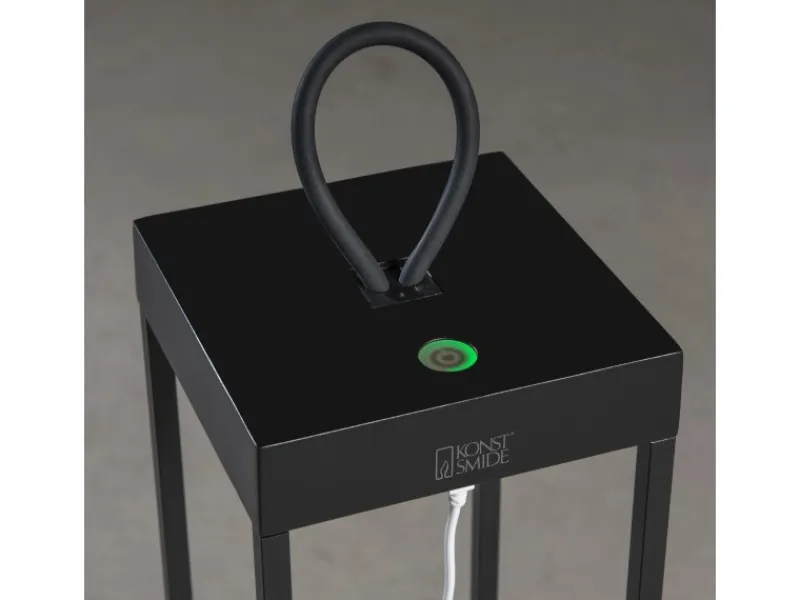 Konstsmide LED-Laterne Ravello Schwarz 50 cm x 15 cm x 15 cm