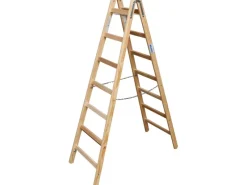 Krause Doppel-Leiter Holz 2 x 7 Sprossen