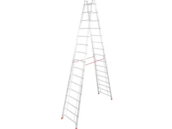 Clearance Krause Doppelleiter Stabilo 2 x 16 Sprossen 440 cm x 86 cm x 258 cm